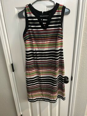 ILE New York Multicolor Stretch Sleeveless size 10 striped dress